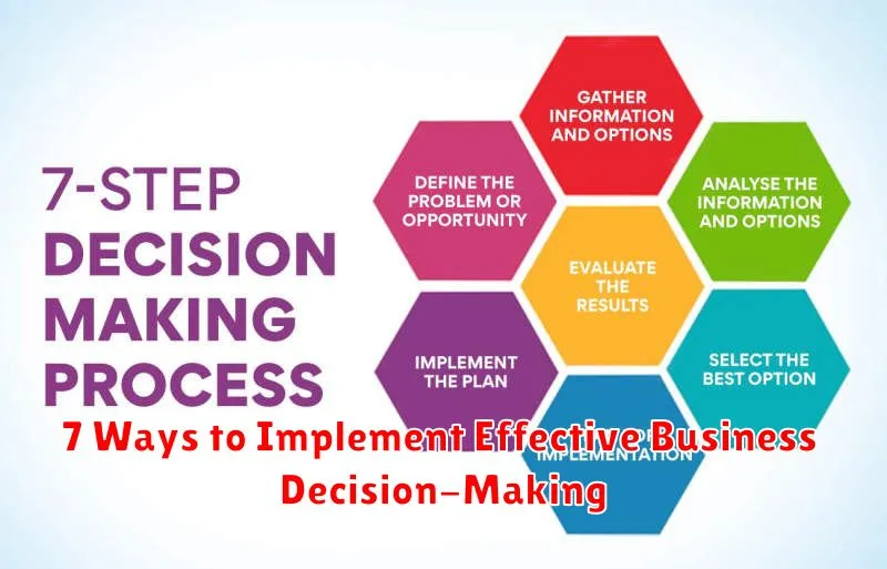 7 Ways to Implement Effective Business Decision-Making